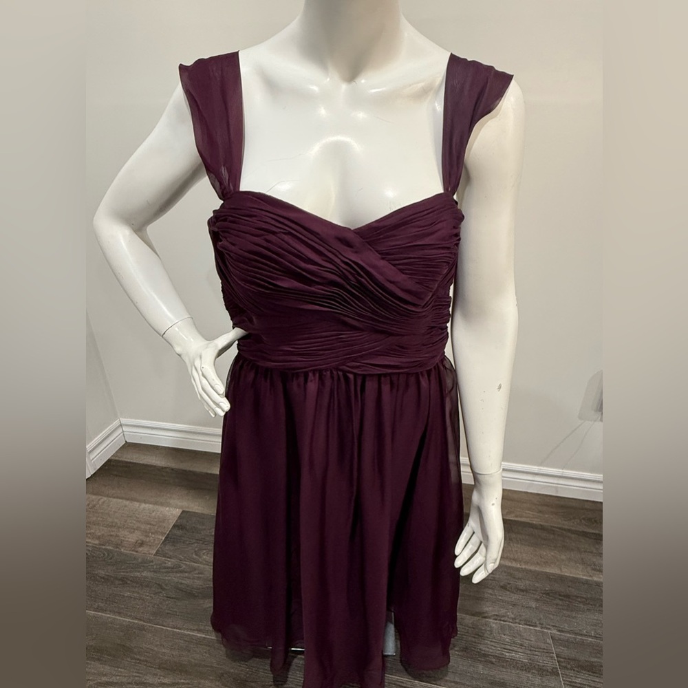 Le Chateau Elegant Purple Strapless Dress